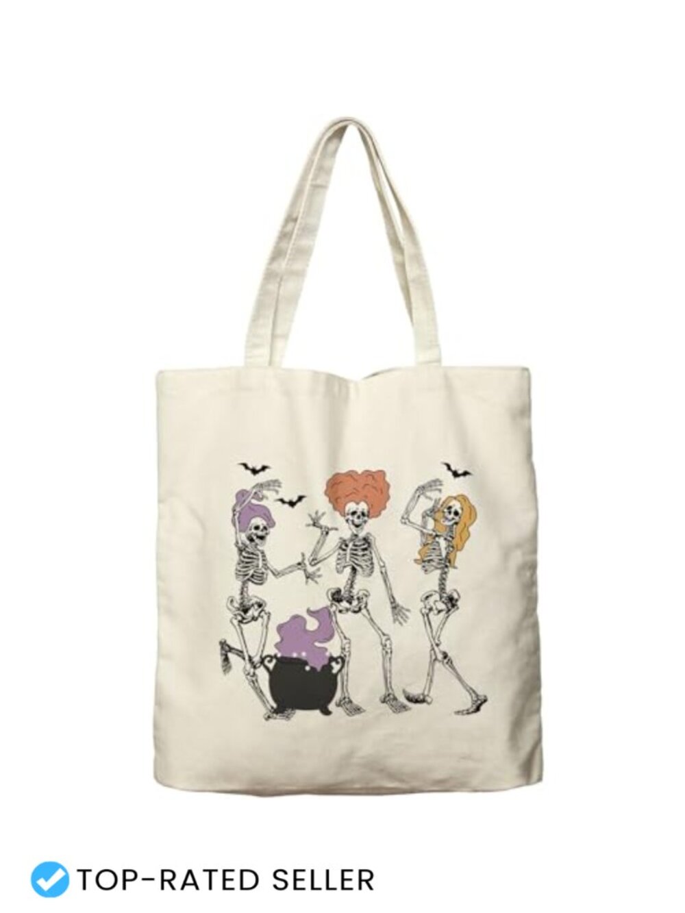 Cotton Canvas Tote Bag Reusable Grocery Shopping Beach Teacher Gift